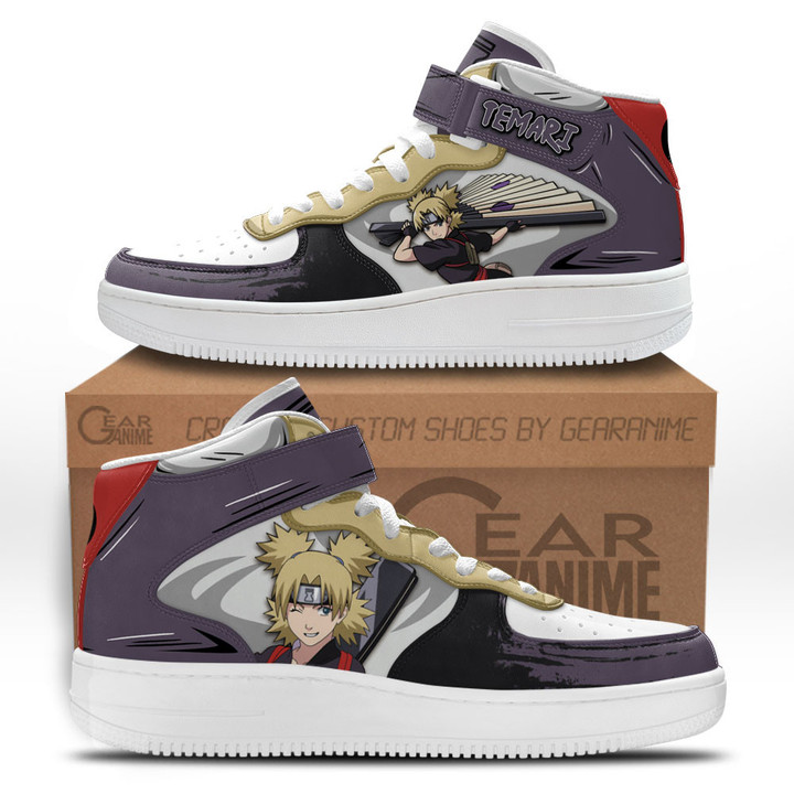 Temari Sneakers Air Mid Custom Anime ShoesGear Anime