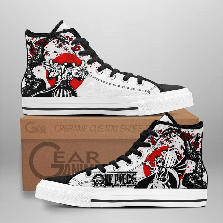 Mr 2 Bentham High Top Shoes Custom One Piece Anime Sneakers Japan Style