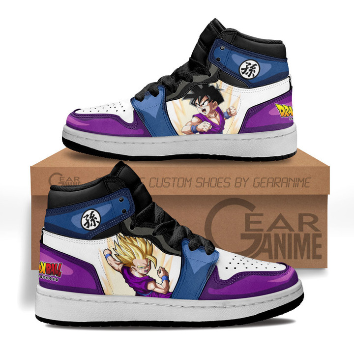 Kid Gohan Kids Sneakers Custom Dragon Ball Anime Kids ShoesGear Anime