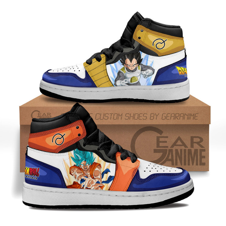 Goku and Vegeta Whis Kids Sneakers Custom Dragon Ball Anime Kids ShoesGear Anime