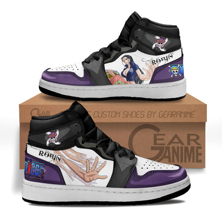 Nico Robin Kids Sneakers Custom One Piece Anime Kids ShoesGear Anime