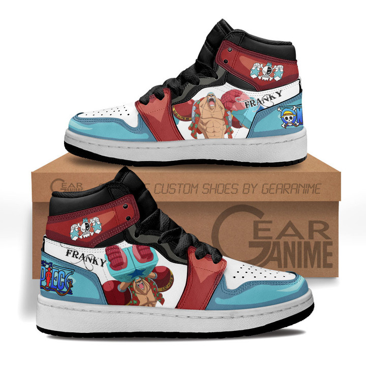 Franky Kids Sneakers Custom One Piece Anime Kids Shoes for OtakuGear Anime