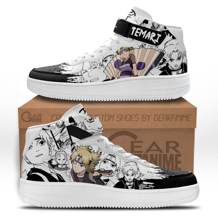 Temari Sneakers Air Mid Custom Anime Shoes Mix Manga for OtakuGear Anime