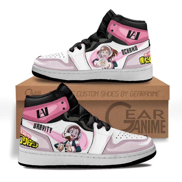 Ochako Kids Sneakers Custom My Hero Academia Anime Kids ShoesGear Anime