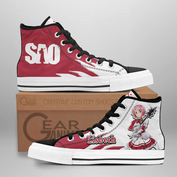 Rika Shinozaki High Top Shoes Custom Sword Art Online Anime Sneakers