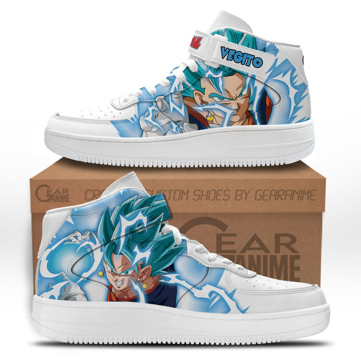 Vegito Sneakers Air Mid Custom Dragon Ball Anime Shoes for OtakuGear Anime