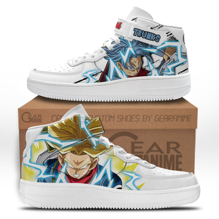 Trunks Sneakers Air Mid Custom Dragon Ball Anime Shoes for OtakuGear Anime