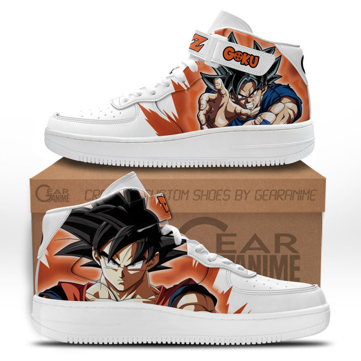 Goku Sneakers Air Mid Custom Dragon Ball Anime Shoes for OtakuGear Anime