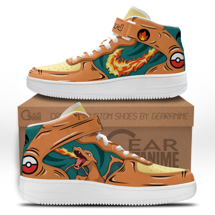 Charizard Sneakers Air Mid Pokemon Anime Shoes for OtakuGear Anime