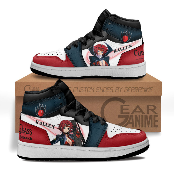 Kallen Stadtfeld Kids Sneakers Code Geass Anime Kids Shoes for OtakuGear Anime