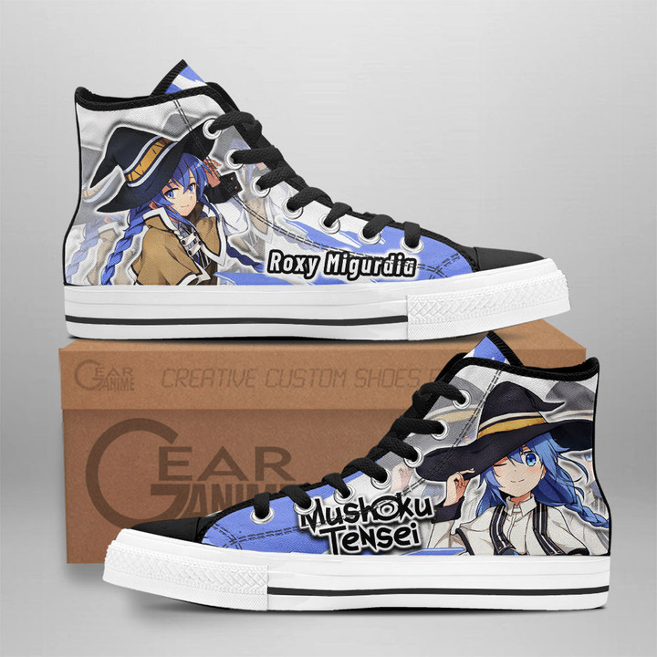 Roxy Migurdia High Top Shoes Mushoku Tensei Custom Anime Sneakers