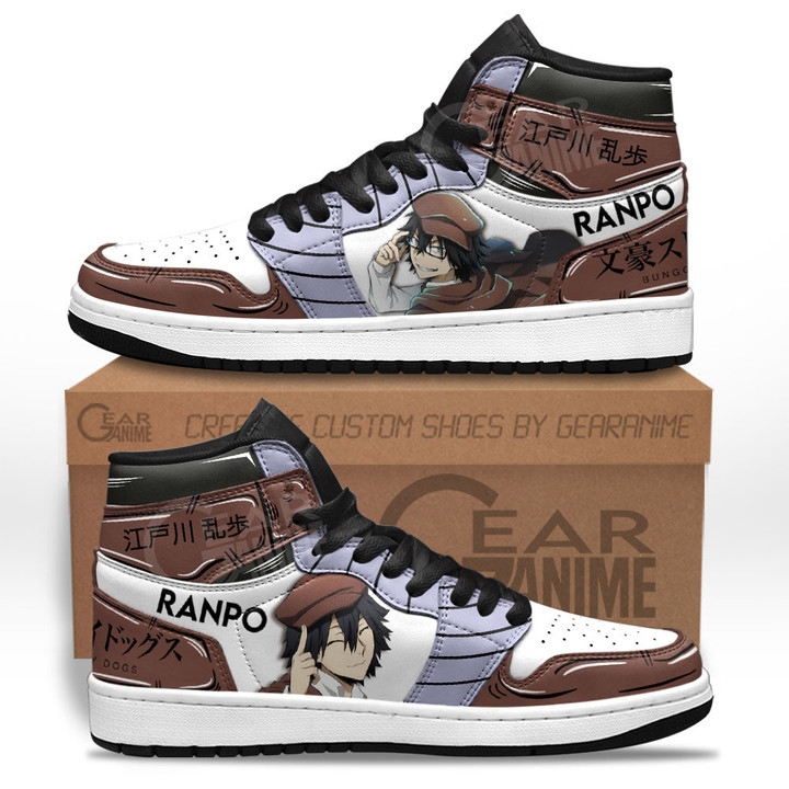 Ranpo Edogawa Sneakers Bungo Stray Dogs Custom Anime Shoes for OtakuGear Anime