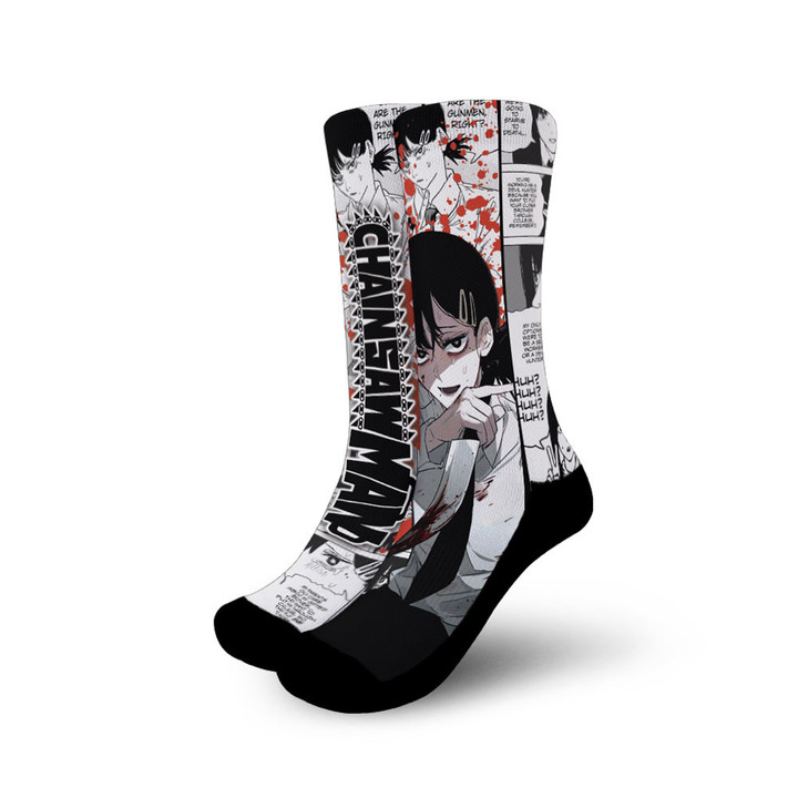 Kobeni Higashiyama Socks Chainsaw Man Custom Anime Socks