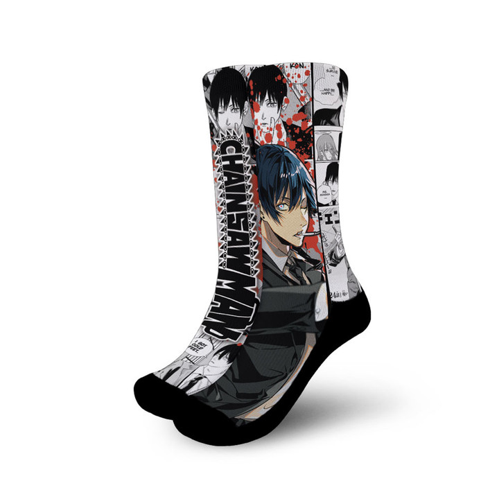 Aki Hayakawa Socks Chainsaw Man Custom Anime Socks