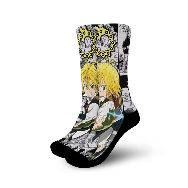 Meliodas Socks Seven Deadly Sins Custom Anime Socks Mix Manga