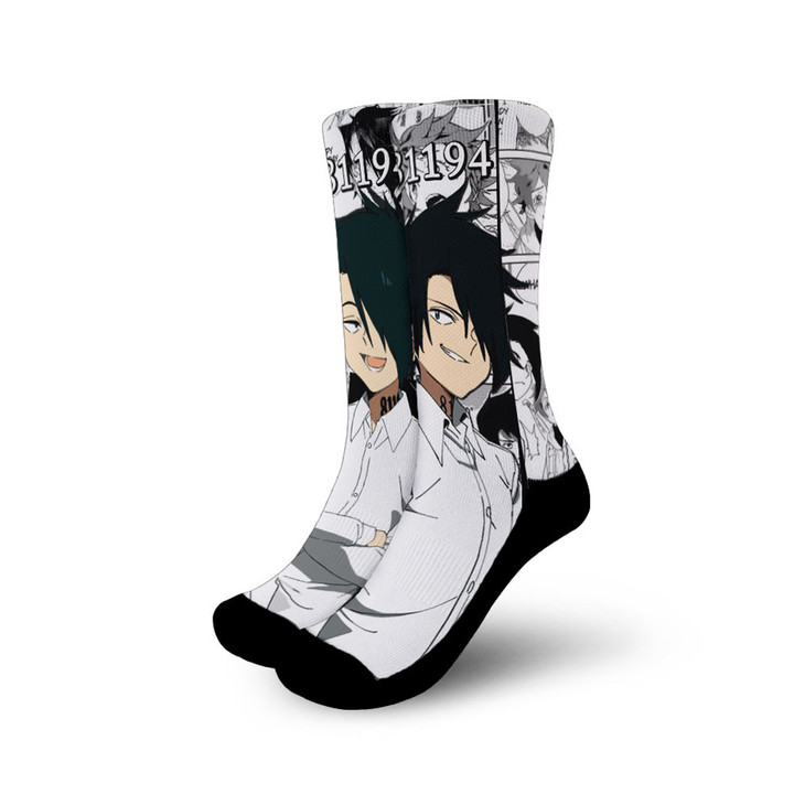 Ray Socks The Promised Neverland Custom Anime Socks Mix Manga