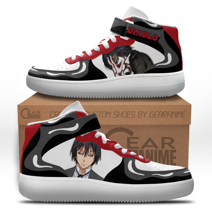 Diablo Sneakers Air Mid Custom Reincarnated as a Slime Anime ShoesGear Anime