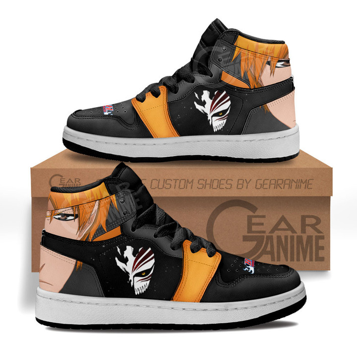 Ichigo Kurosaki Kids Sneakers Bleach Anime Kids Shoes for OtakuGear Anime