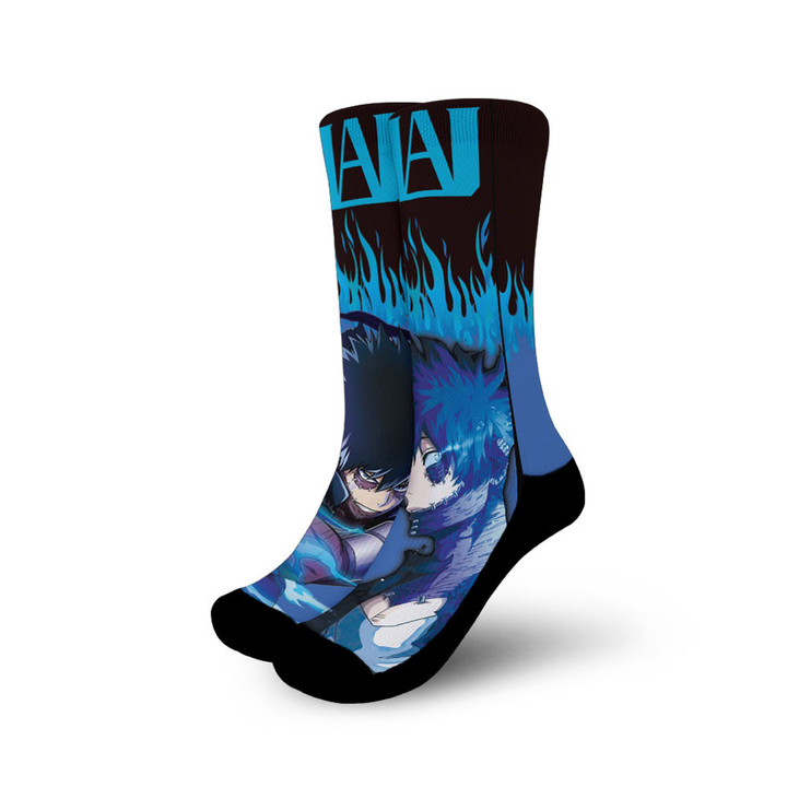 Dabi Socks My Hero Academia Custom Anime Socks Flames Style