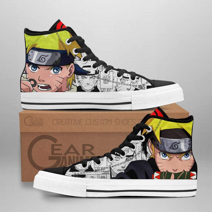 Nrt Uzumaki High Top Shoes Custom Anime Sneakers Mix Manga