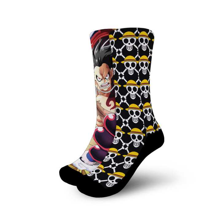 Luffy Gear 4 Socks One Piece Custom Anime SocksGear Anime