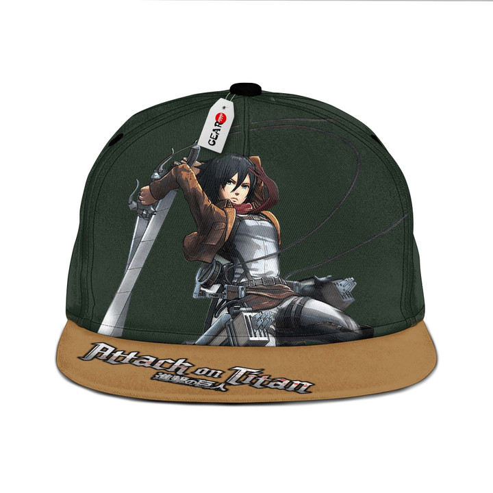 Mikasa Ackerman Snapback Hat Custom Attack On Titan Hat
