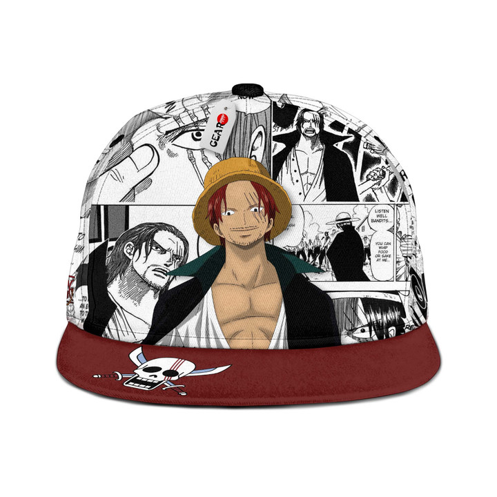 Shanks Snapback Hat Custom One Piece Anime Hat Mix Manga