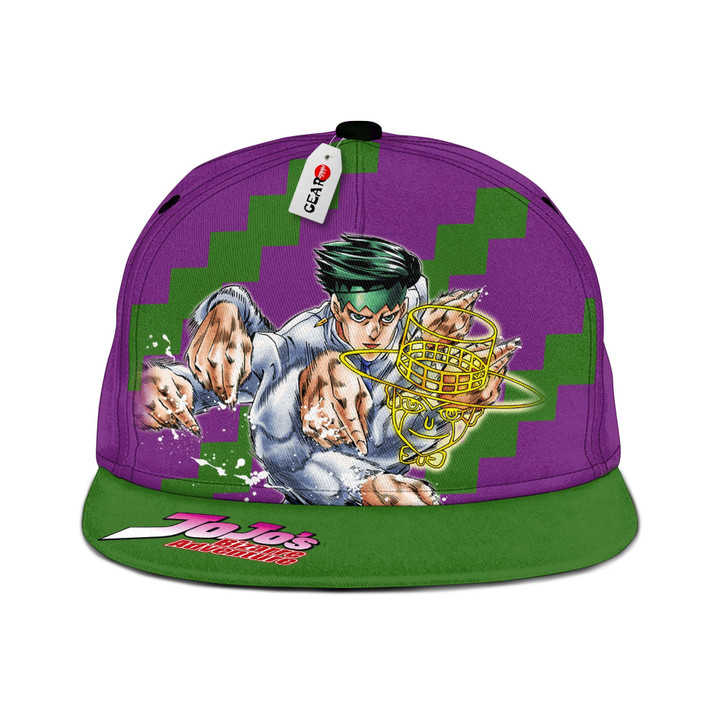 Rohan Kishibe Snapback Hat Custom JJBA Anime Hat