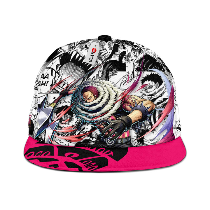 Charlotte Katakuri Snapback Hat Custom One Piece Anime Hat Mix Manga