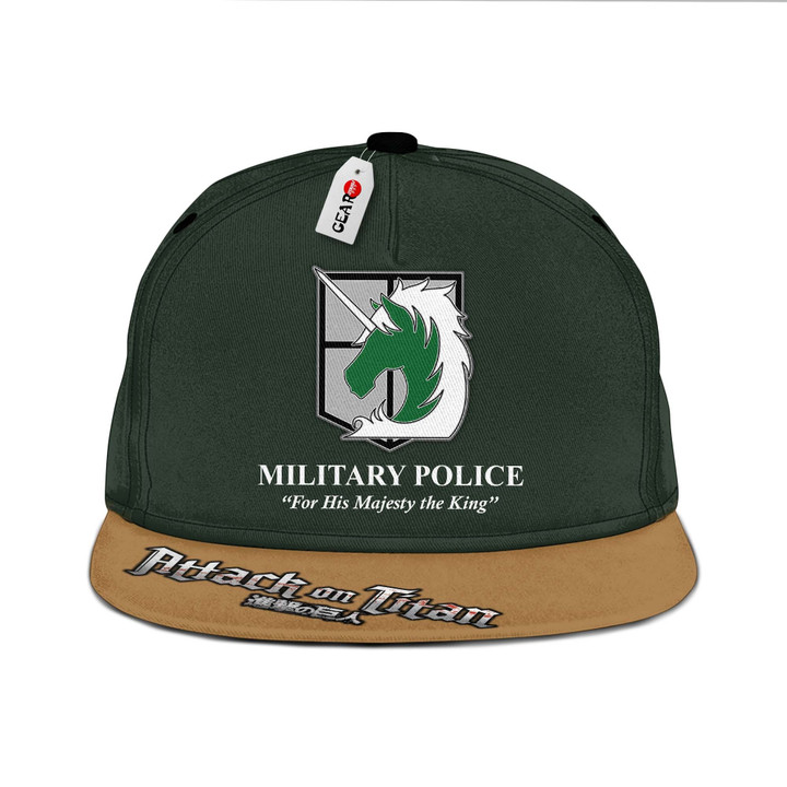 AOT Military Snapback Hat Custom Attack On Titan Anime Hat