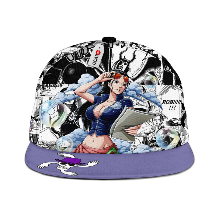 Nico Robin Snapback Hat Custom One Piece Anime Hat Mix Manga