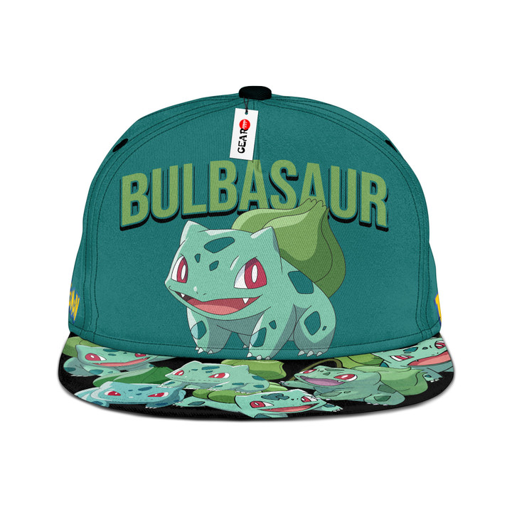 Bulbasaur Snapback Hat Custom Pokemon Anime Hat Gift