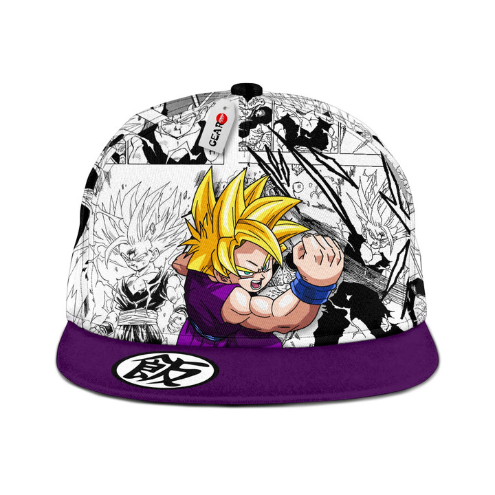 Gohan Super Saiyan Snapback Hat Custom Dragon Ball Anime Hat Mix Manga