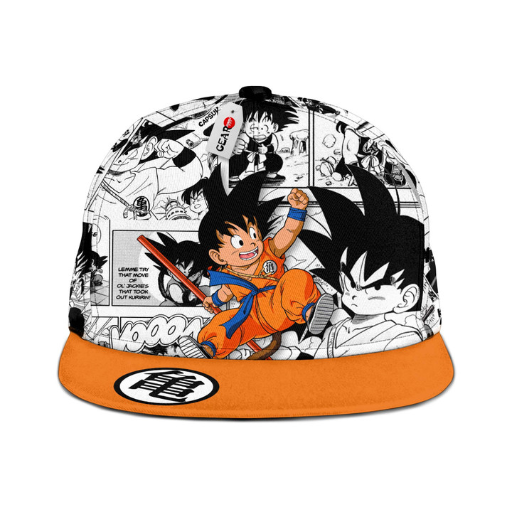 Goku Kid Snapback Hat Custom Dragon Ball Anime Hat Mix Manga