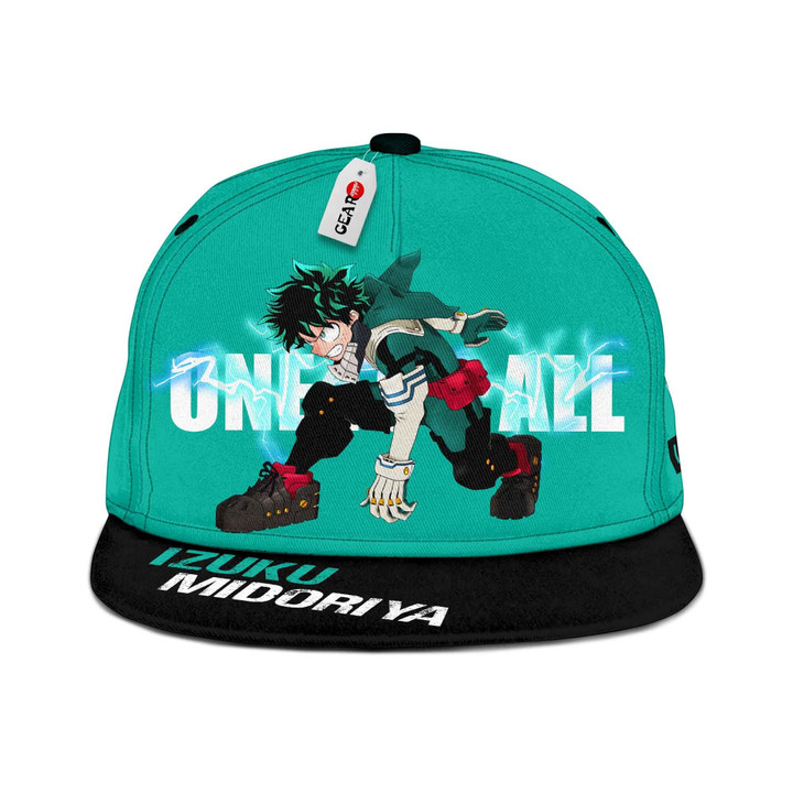 Deku Hat Cap One For All My Hero Academia Anime Snapback Hat