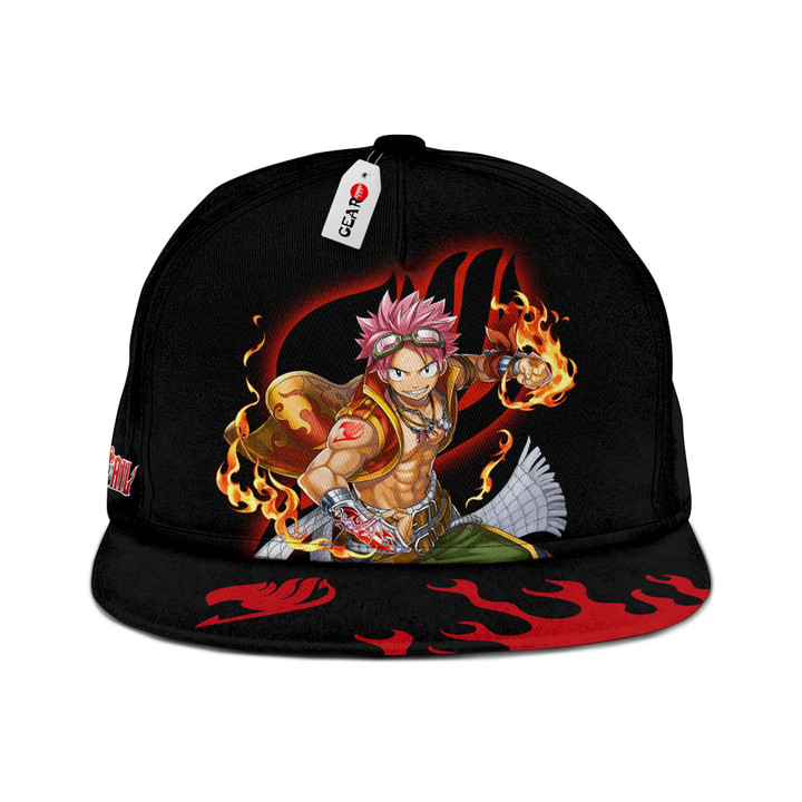 Natsu Dragneel Snapback Hat Custom Fairy Tail Anime Hat