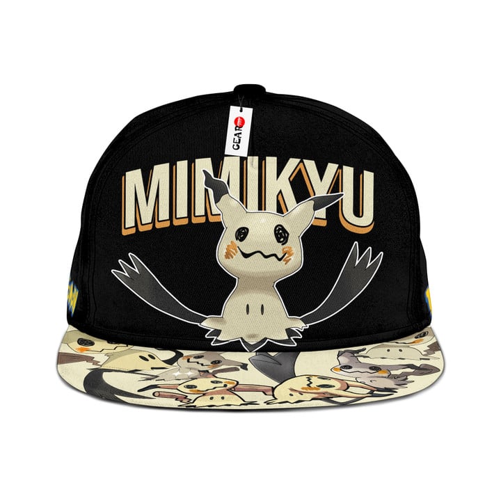 Mimikyu Snapback Hat Custom Pokemon Anime Hat Gifts