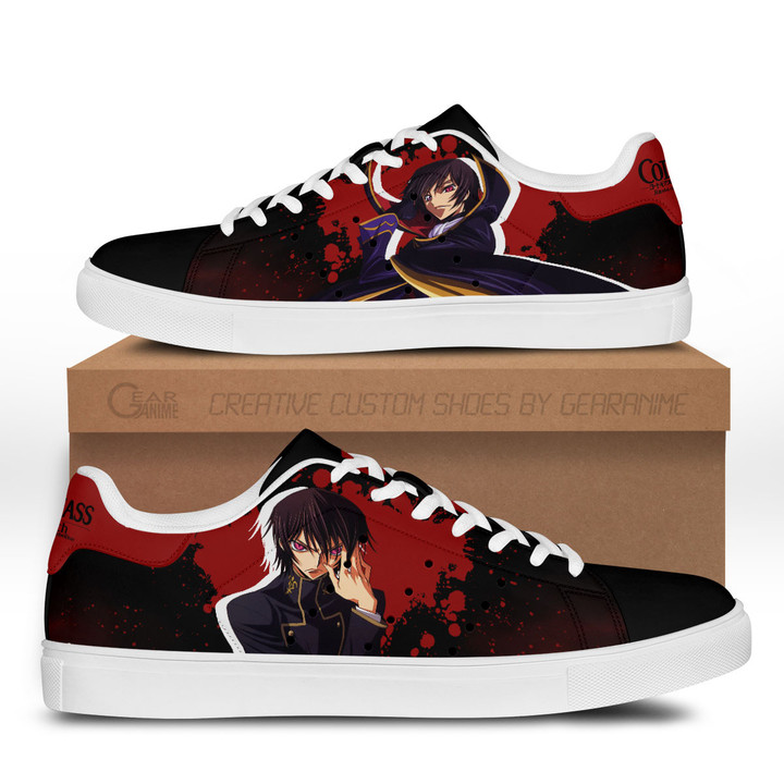 Lelouch Lamperouge Skate Sneakers Code Geass Custom Anime ShoesGear Anime