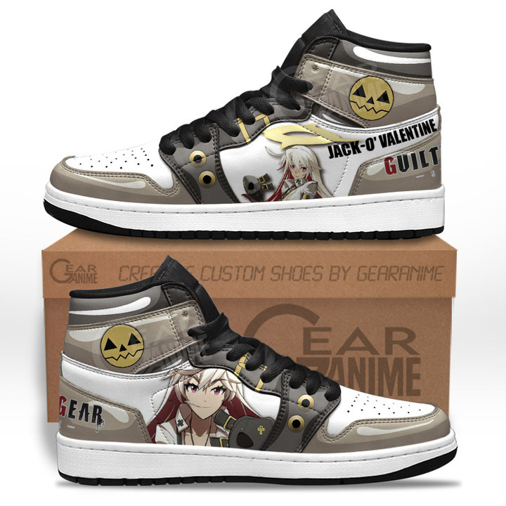 Jack-O' Valentine Sneakers Guilty Gear Custom Anime Shoes Gear Anime