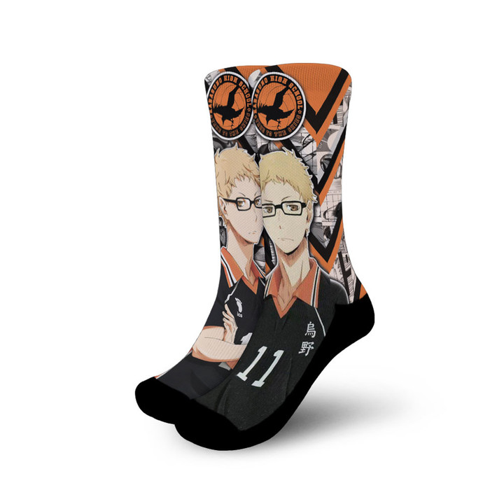 Haikyuu Kei Tsukishima Custom Anime Socks For Anime Fans Gear Anime