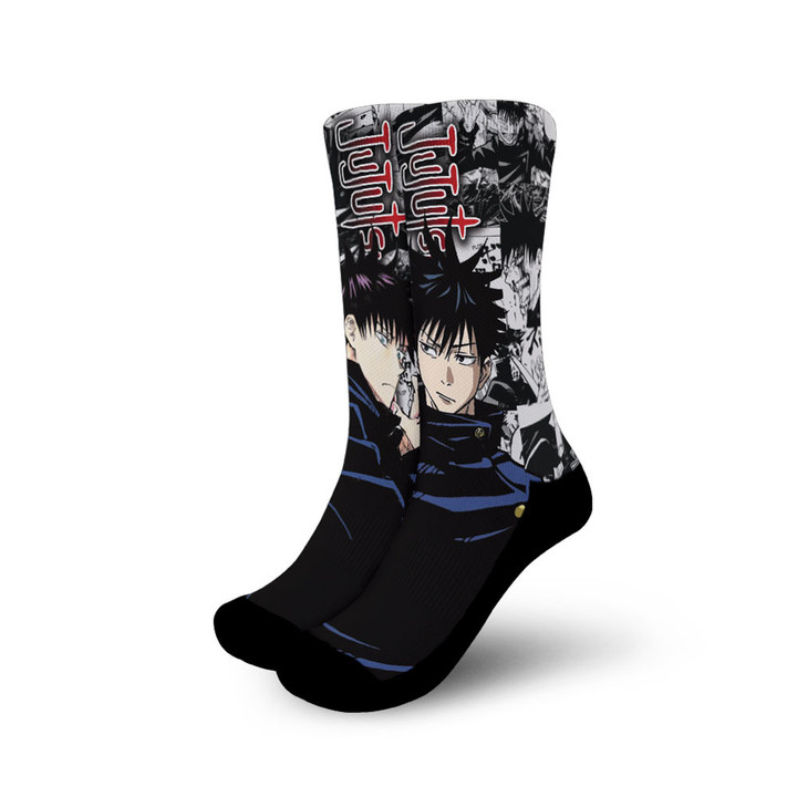 Jujutsu Kaisen Megumi Fushiguro Socks Custom For Anime Fans Gear Anime