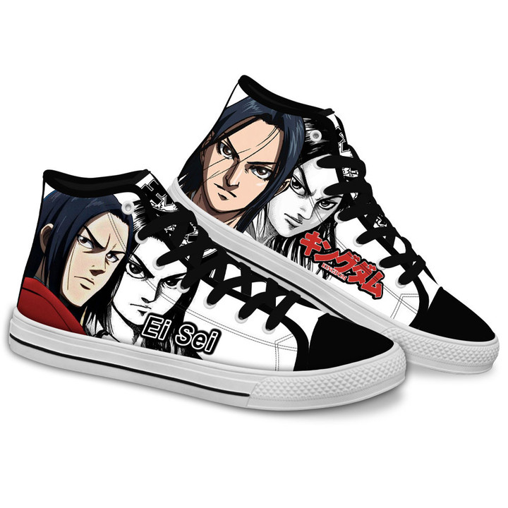 Kingdom Ei Sei Custom Manga Anime High Top Shoes Gear Anime