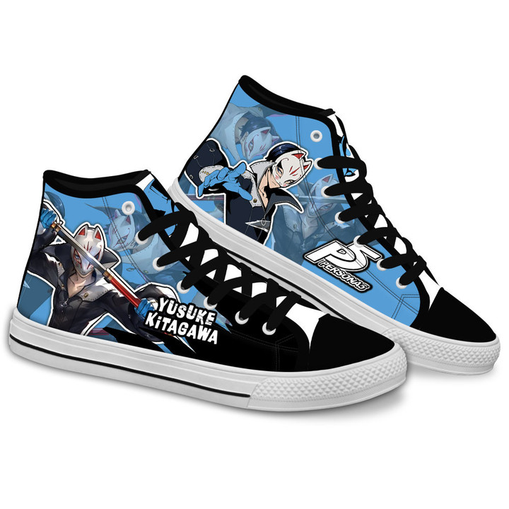Persona Yusuke Kitagawa Anime Custom High Top Shoes Gear Anime