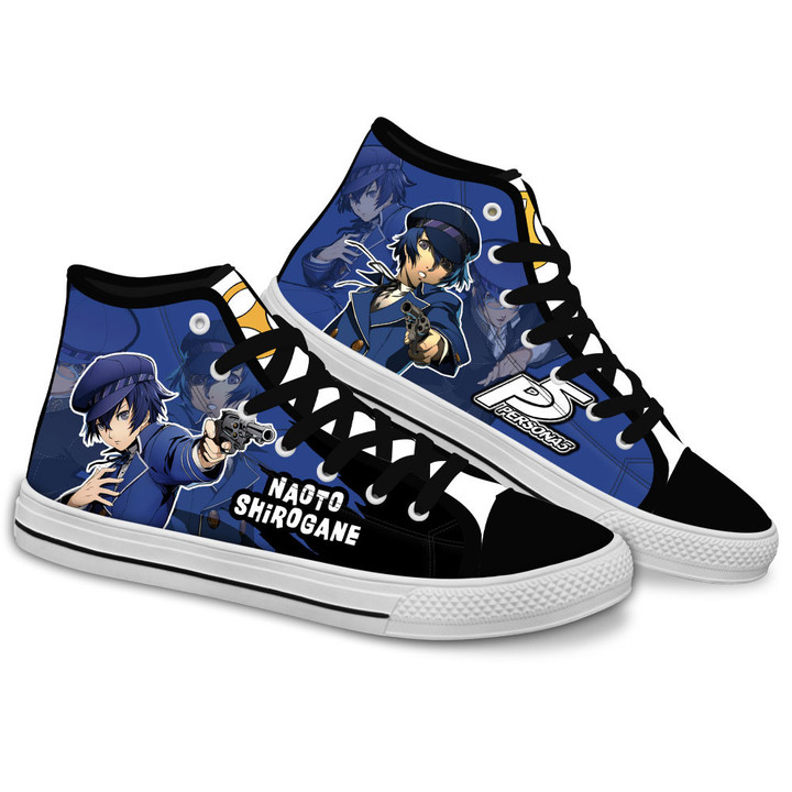 Persona Naoto Shirogane Anime Custom High Top Shoes Gear Anime