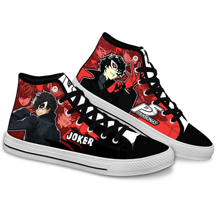 Persona Joker Anime Custom High Top Shoes Gear Anime
