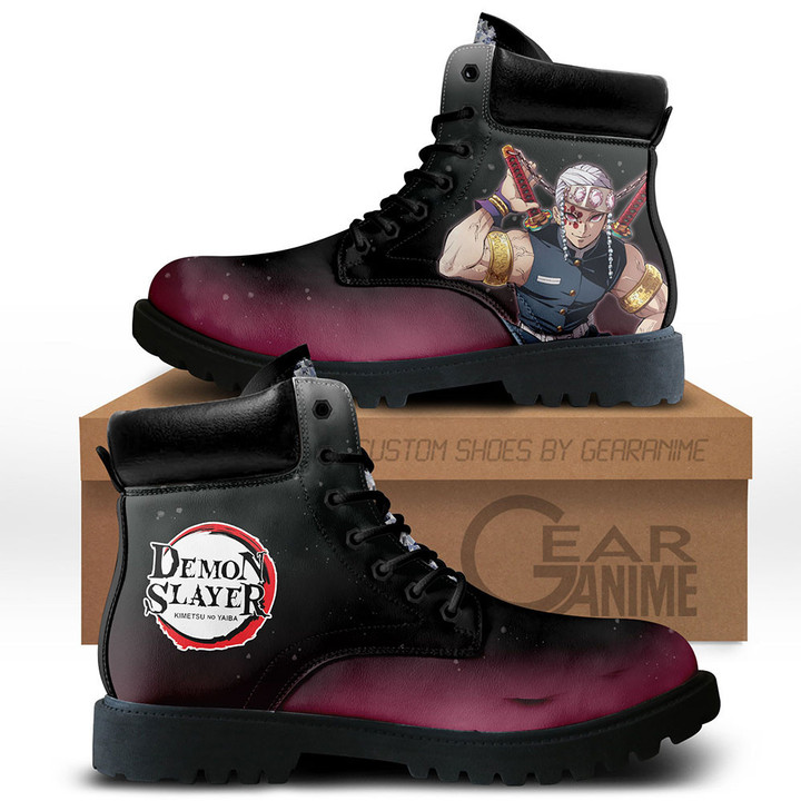 Demon Slayer Tengen Uzui Boots Custom Anime Shoes