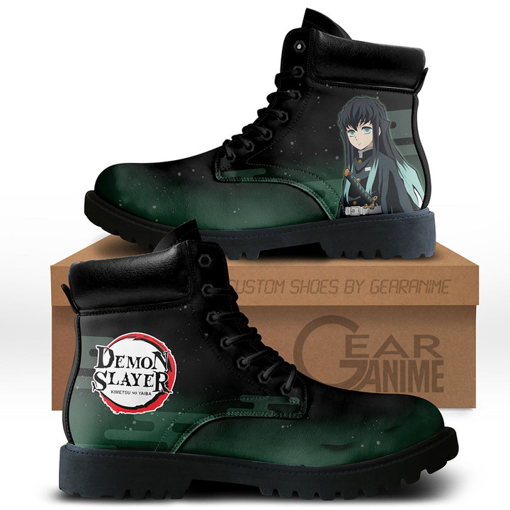 Demon Slayer Muichiro Tokito Boots Custom Anime Shoes