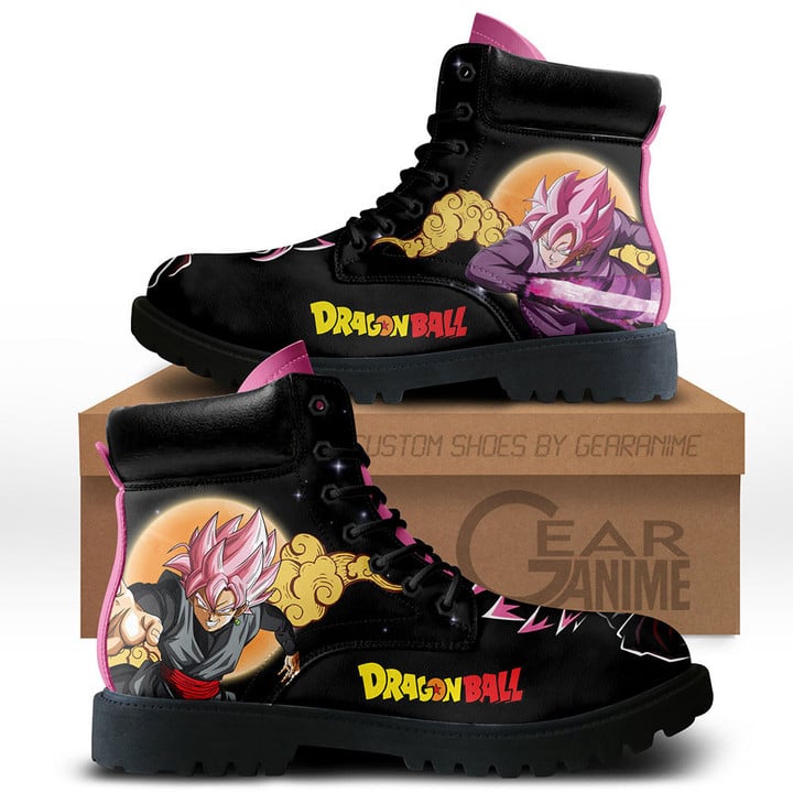 Goku Black Rose Boots Dragon Ball Custom Anime Shoes