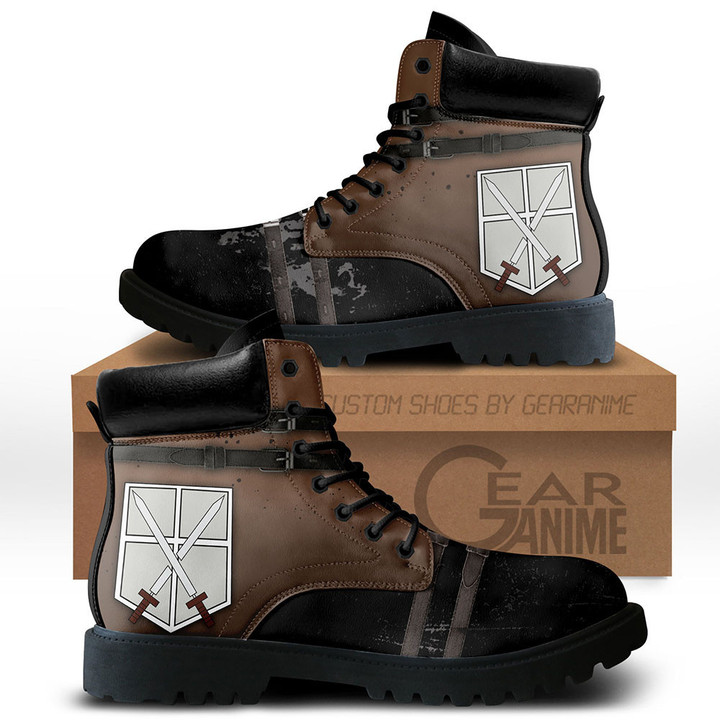 Attack On Titan Training Corps Boots Custom Anime Shoes