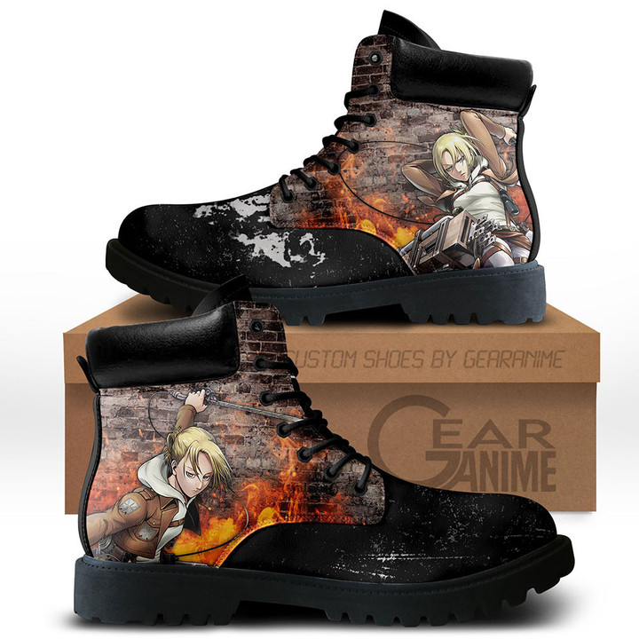 Attack On Titan Annie Leonhart Boots Custom Anime Shoes